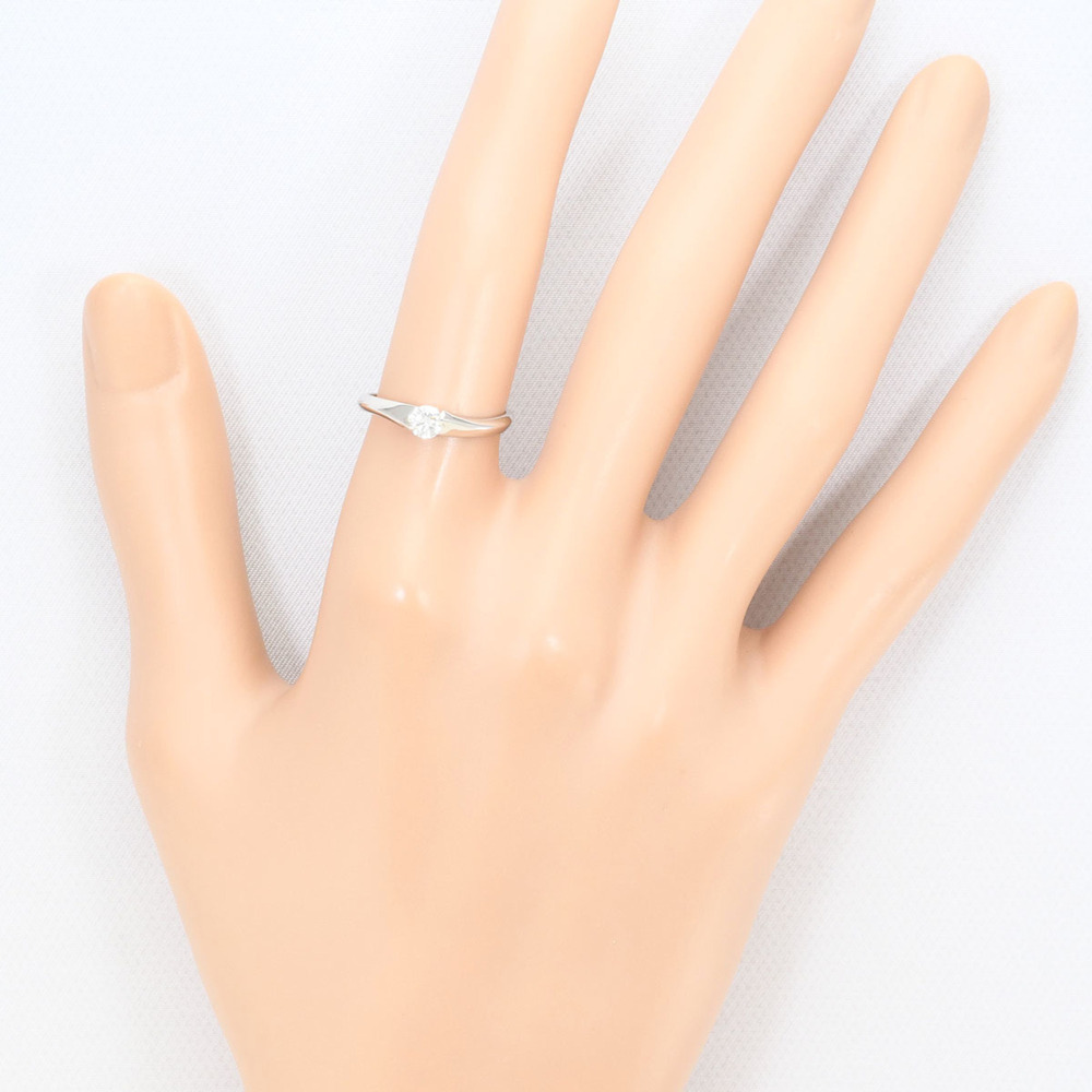VINTAGE Silver Diamond Ring - Picture 6 of 7